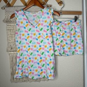 Emerson Road Palm Tree Pajama Set XS